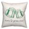 Cheers To Green Beer 18" x 18" Throw Pillow